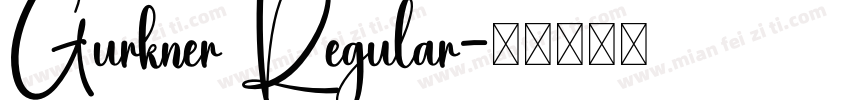 Gurkner Regular字体转换